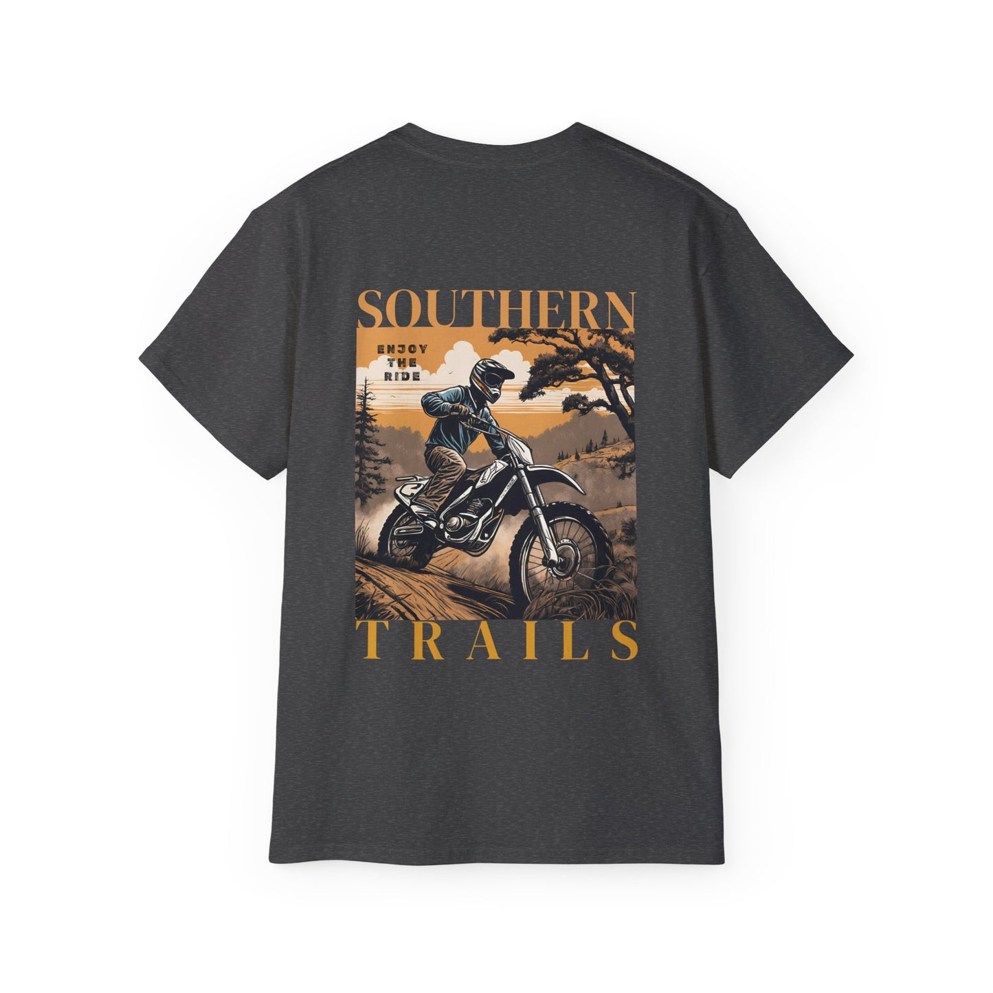 Southern trail riding moto outdoors, back_gray