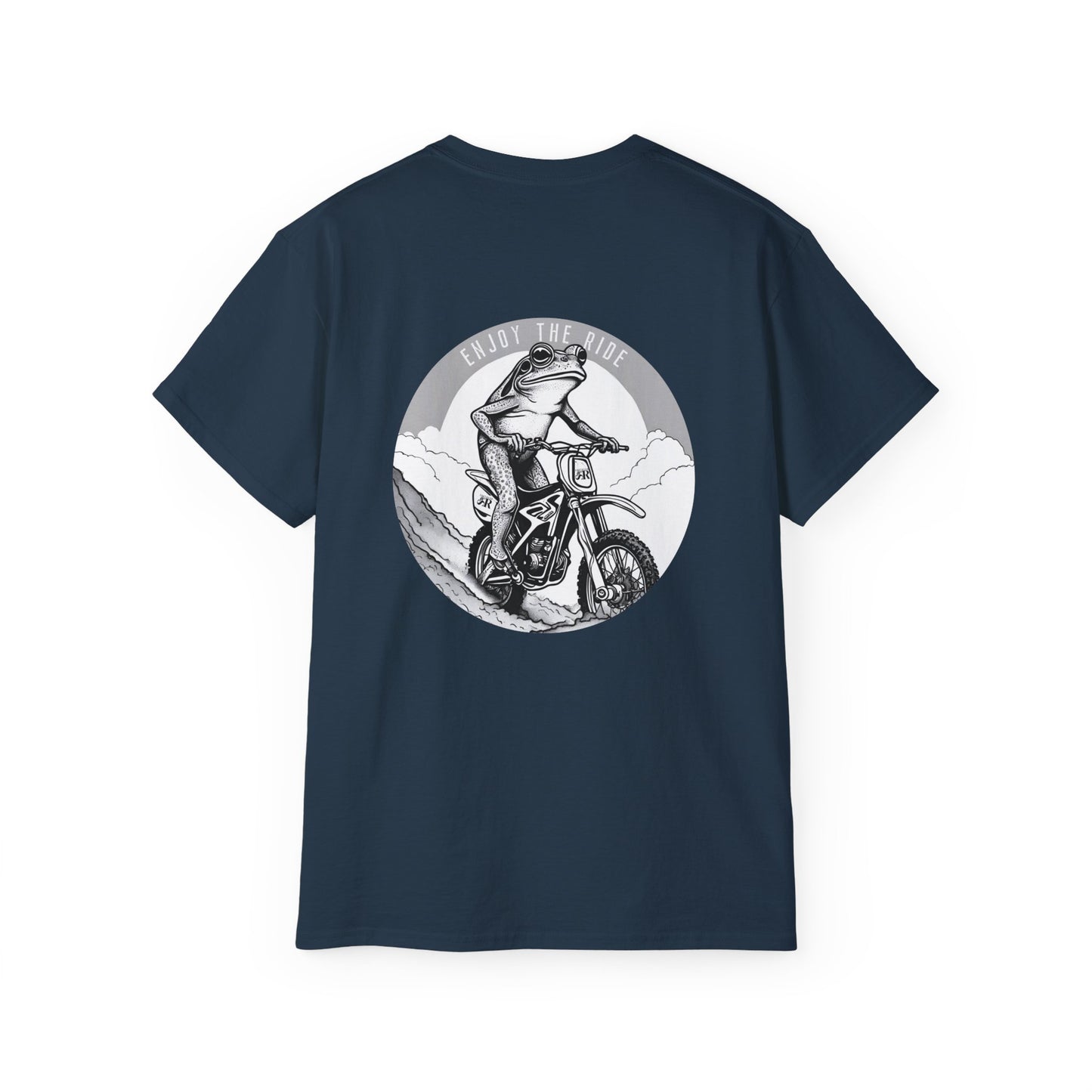 Southern frog riding dirt bike_navy