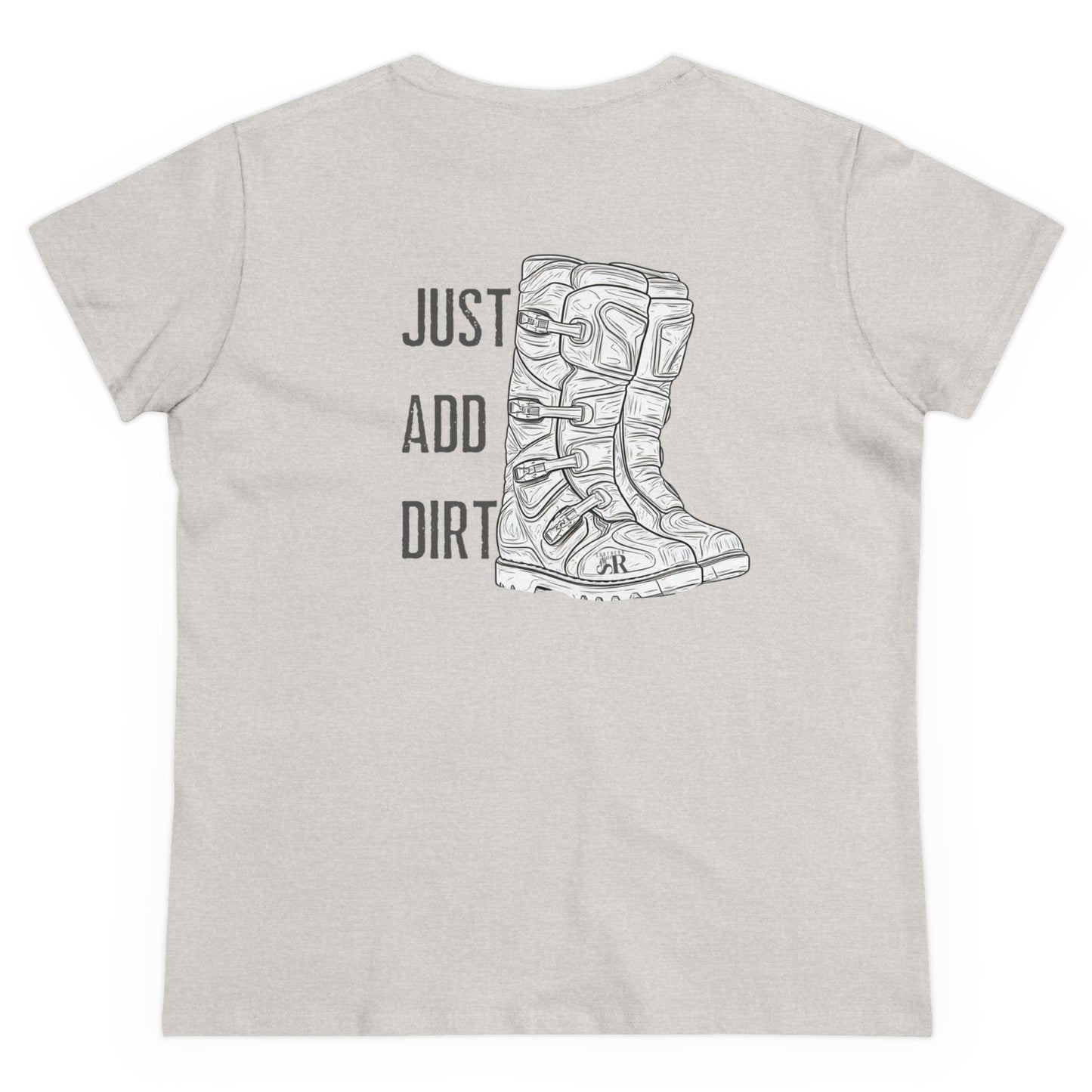 Women's fit_Just add dirt, riding, boots, back_gray